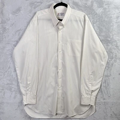 Camisa de vestir Turnbull & Asser para hombre XL?*LEER Rayas azules/amarillas abotonadas Foto 1 de 4