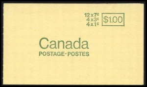 Canada Stamp Booklet - #BK67 (1971) 4 x 1¢ + 4 x 3¢ + 12 x 7¢ DEX - Imagen 1 de 1