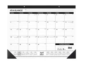 AT-A-GLANCE Academic Monthly Desk Pad Calendar Large (21.75" x 17") ONEDAY SHIP! - Picture 1 of 5