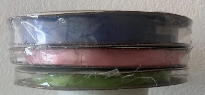 ARCOS DE CINTA, 150 ARCOS DE CUERDA DE TRACCIÓN, 3 CARRETES COMERCIALES, AZUL, ROSA Y VERDE Foto 1 de 4