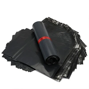 Bolsas de correo de plástico negras de 30 X 40 cm (paquete de 100) - Imagen 1 de 5