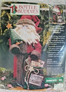 Dimensions Bottle Buddies "Santa Man" Felt Kit Size 16" - Picture 1 of 2