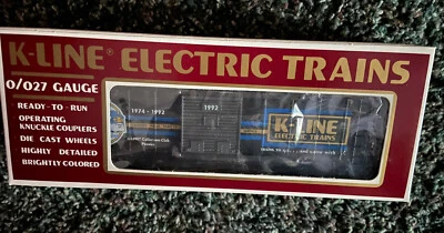 K-Line K-90001 Collectors Club Premier Edition Anniversary Boxcar 1992 O Gauge - Image 1 of 2