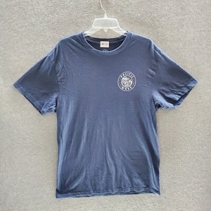 Santa Cruz California Men T-Shirt Medium Navy Pacific Wave Graphic Bear Palm - Picture 1 of 7