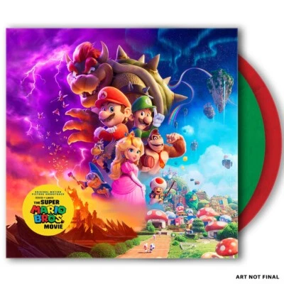 The Super Mario Bros Movie 2x COLOR VINYL LP Soundtrack nintendo video game NEW! - Image 1 of 3