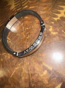 Herren Armband BROSWAY Kautschuk schwarz & Edelstahl - Bild 1 von 8