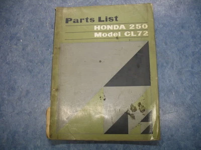 HONDA 250 MODEL CL72 HONDA PARTS CATALOG CL 72 SCRAMBLER 1962-1965 62 63 64 65 Foto 1 de 4
