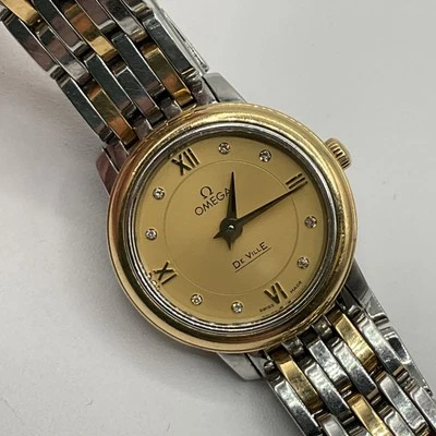 Women's OMEGA De Ville Two-Tone Stainless Steel & 18K Gold Diamond Watch - Image 1 of 4