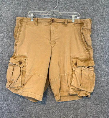 American Eagle Shorts Mens 38 Beige Cargo Next Level Flex Y2K Khaki Vtg - Image 1 of 4
