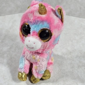 TY Beanie Boos 7in Unicorn Fantasia 2021 Plush Pre-owned - Picture 1 of 12