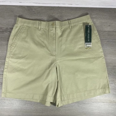 Lauren Ralph Lauren Womens Khaki Chino Shorts 16 Plus Casual Walking Bermuda - Image 1 of 4