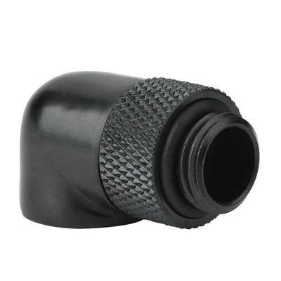 Black Tube Fitting Connector Adapter Durable For Computer PC Water Cooling k - Image 1 of 4