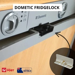 Dometic Electrolux Door Lock Slider Replacement 4499000105 in ABS Black or White - Bild 1 von 2