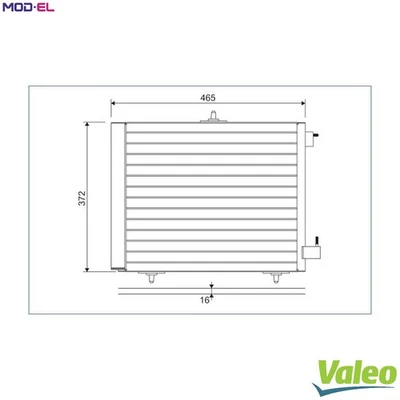 CONDENSER AIR CONDITIONING 814095 FOR PEUGEOT 1007 2008/SUV 207/207+ 208/Van DS3 - Image 1 of 4