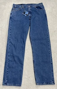 Jeans vintage Levis 505 uomo 36x32 regular fit gamba dritta linguetta rossa 03/00 nuovo - Foto 1 di 16