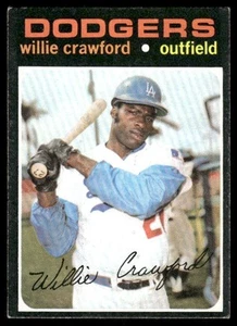 Willie Crawford 1971 Topps #519 excelente estado - Imagen 1 de 2