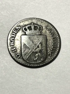 Deutschland/Baden 6 Kreuzer Silberarme+ #17432 - Bild 1 von 2