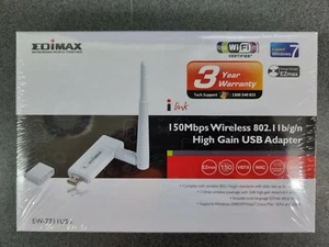 Edimax EW-7711USn 150Mbps Wireless USB Adapter New In sealed Box - Picture 1 of 3