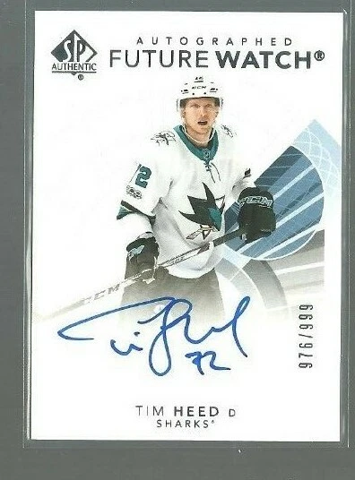 2017-18 SP Authentic #178 Tim Heed FW AU RC 976/999 (ref 75418) - Image 1 of 1