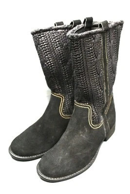 SBICCA womens western style boots size 6,5 M leather & fabric upper black   NEW - Image 1 of 4