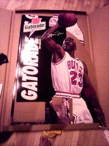 1993 Vintage Michael Jordan Gatorade NBA Life Size Stand Up Cardboard Display - Picture 1 of 2