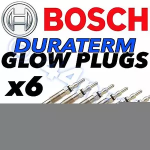 6x BOSCH Duraterm Diesel D Heater Glow Plugs BMW X5 E53 3.0 (5 Volt) 03-->06 - Picture 1 of 1