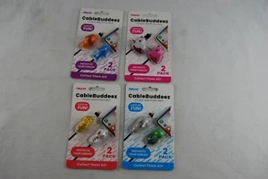 Lot Of 4 Packs Of 2 iWorld Cable Buddeez Phone Cord Protectors - Picture 1 of 7