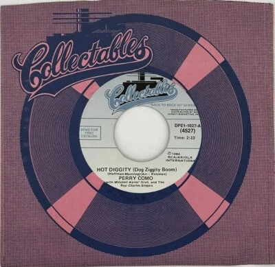 Perry Como-Hot Diggity/Catch A Falling Star  New & Unplayed 45 MINT(M) Condition - Image 1 of 4