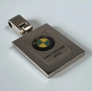 Genuine Canterbury BMW Dealer Keyring Circa 2000s Silver Roundel Metal Key Chain - Picture 1 of 6
