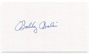 Bobby Bolin Signed 3x5 Index Card Autographed San Francisco Giants Debut 1961 - Picture 1 of 2