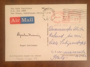 Postkarte signiert von Roger Guillemin - Bild 1 von 1