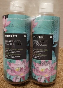Lot Of 2 KORRES Shower Gel Body Wash WATER LILY BLOSSOM 13.53 oz Each New - Picture 1 of 9