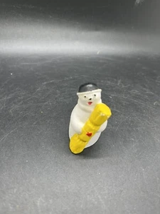 Antique Bisque Snowman Miniature England - Picture 1 of 3