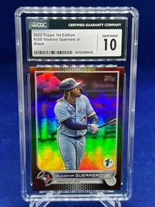 2022 Topps 1st Edition Vladimir Guerrero Jr. Black Foil 22/25 CGC Graded 10 #300 - Picture 1 of 2