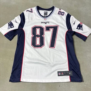 Nike Rob Gronkowski #87 New England Patriots Jersey Mens Large White Away - Picture 1 of 10