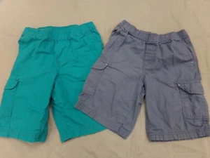 Lot of 2 Epic Thread Boys Turquoise & Blue Cargo Summer Shorts Size 7 - Picture 1 of 3