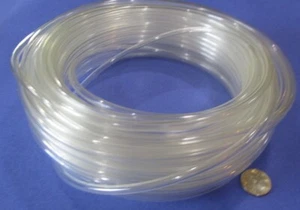Polyurethane Tubing 1/4" OD x 3/16" ID x 1/32" W x 100 Ft 85A Ether - Picture 1 of 10