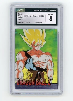 Goku Dragon Ball Z Holochrome (2000) Artbox Sticker CGC 8 NM/MINT POP 1 Highest - Image 1 of 2