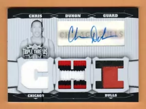 Placa de impresión de ballena blanca Topps Triple Threads Chris Duhon 2007, 1/1: ¡casi nueva! - Imagen 1 de 2