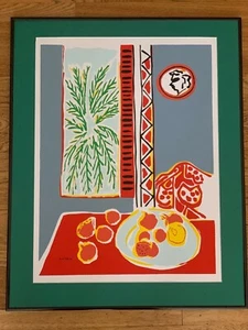 Henri Matisse (After), “Still Life with Pomegranates” - Plate Signed, Framed - Picture 1 of 4