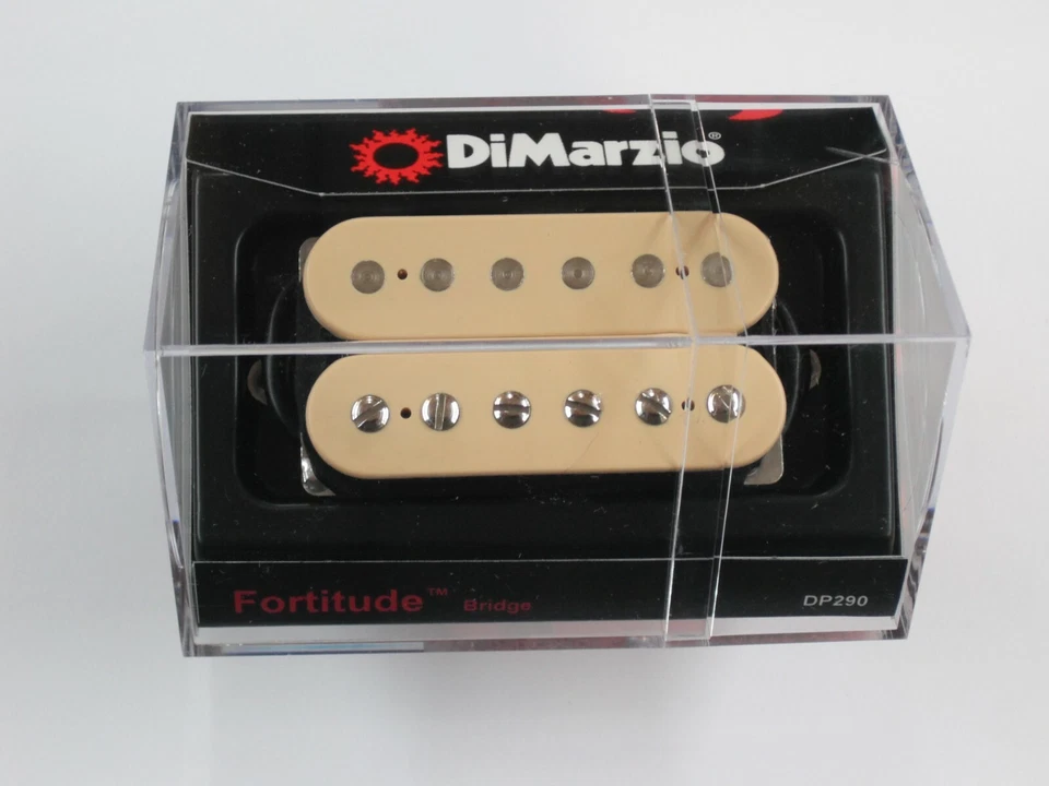 DiMarzio Regular Spaced Fortitude Bridge Humbucker Creme W/Chrome Poles DP 290 - Image 1 of 1
