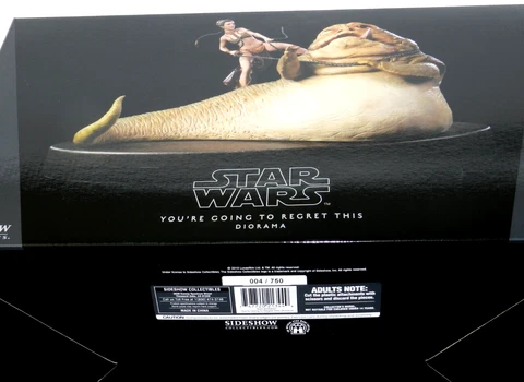 SIDESHOW STAR WARS PRINCESS JABBA vs LEIA PREMIUM SERIAL #004 NEW DIORAMA Cover
