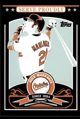 2009 Topps Updates & Highlights Propaganda Nick Markakis R36 Baltimore Orioles - Image 1 of 2