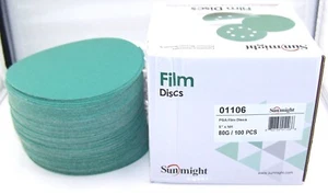Sunmight Premium Film 5" No Hole PSA Disc 80 Grit (100/Box) - 01106 - Picture 1 of 2