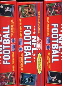 Score NFL Football 1990 set sigillato x3 - Foto 1 di 2