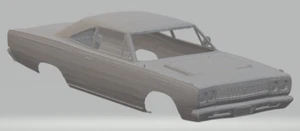 Resin 3D Printed 1/24 - 1/64 Scale Plymouth Roadrunner Car Body - Bild 1 von 2