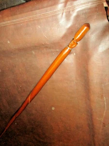 US.15: ANTIQUE FOLK ART HAND CARVED PRIMITIVE CARVED FACE WALKING STICK CANE - Picture 1 of 6