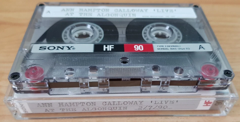 used Sony HF90 blank cassette tapes (has label - Ann Hampton Calloway Live) - Image 1 of 1