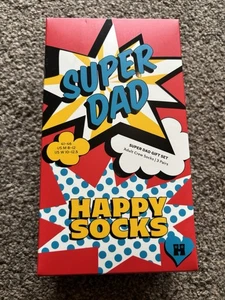 Happy Socks Super Papa Geschenkbox 3 Paar - Bild 1 von 5