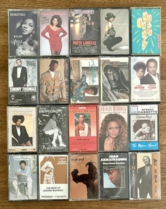 20 Soul Cassettes, Used, Quincy Jones, Whitney Houston, Diana Ross, Gap Band, - Picture 1 of 1